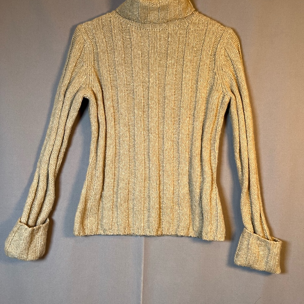 Vintage Old Navy Sweater Women’s SzS Turtleneck Ribbed Knit Chunky Thick Y2K 90s